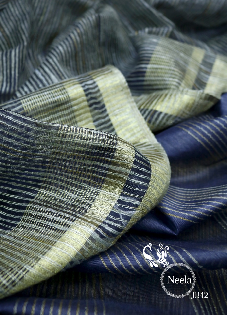 Pure Jute Silk Organza Saree - 6.5 Meters With Blouse | Beautiful Pastel Shades, Plain Pattern For Ethnic Occasions, Available In Multiple Colors