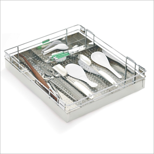 क्लियर नेचुरल शीट कटलरी बास्केट