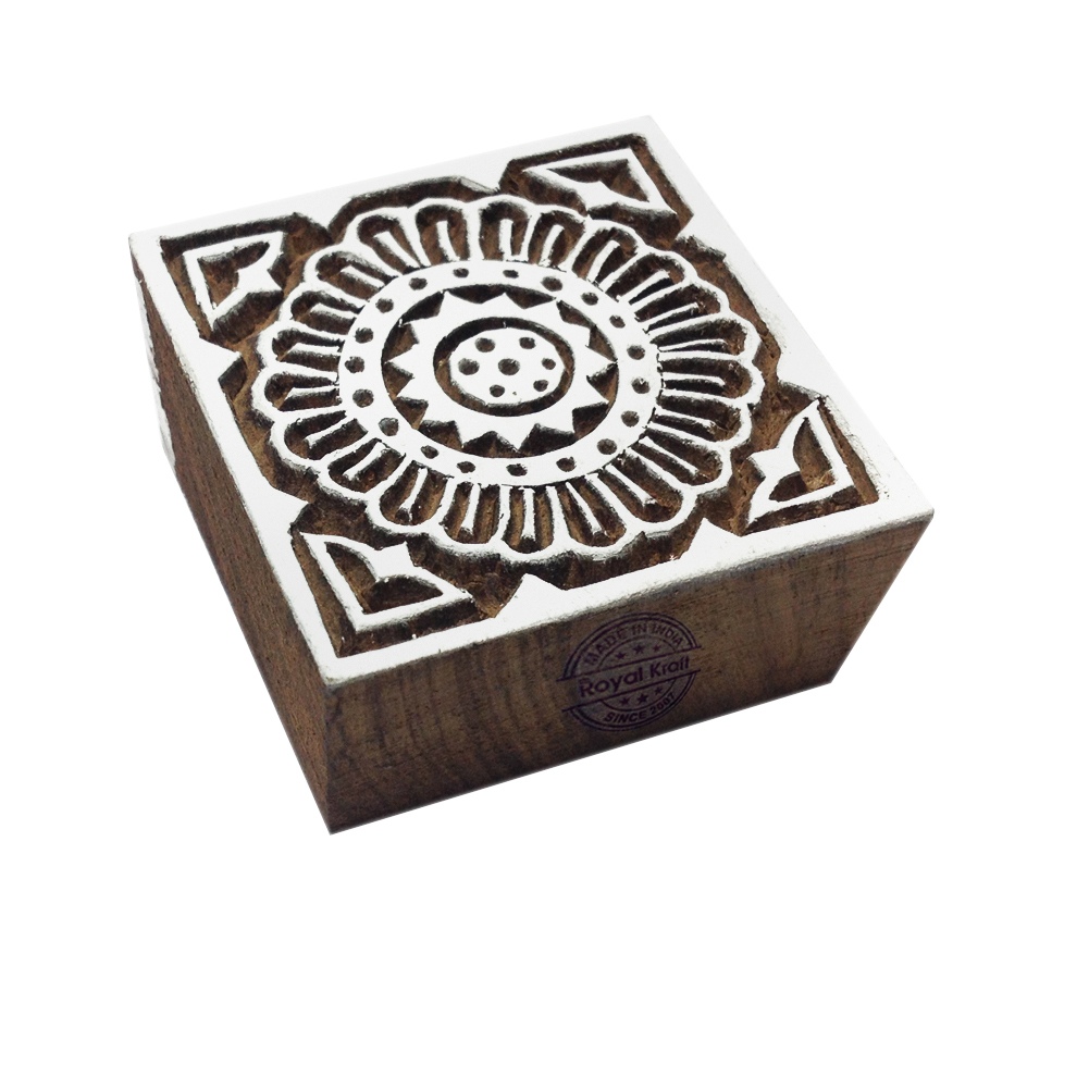 Square Wooden Block Printing Stamps Core Material: Wood