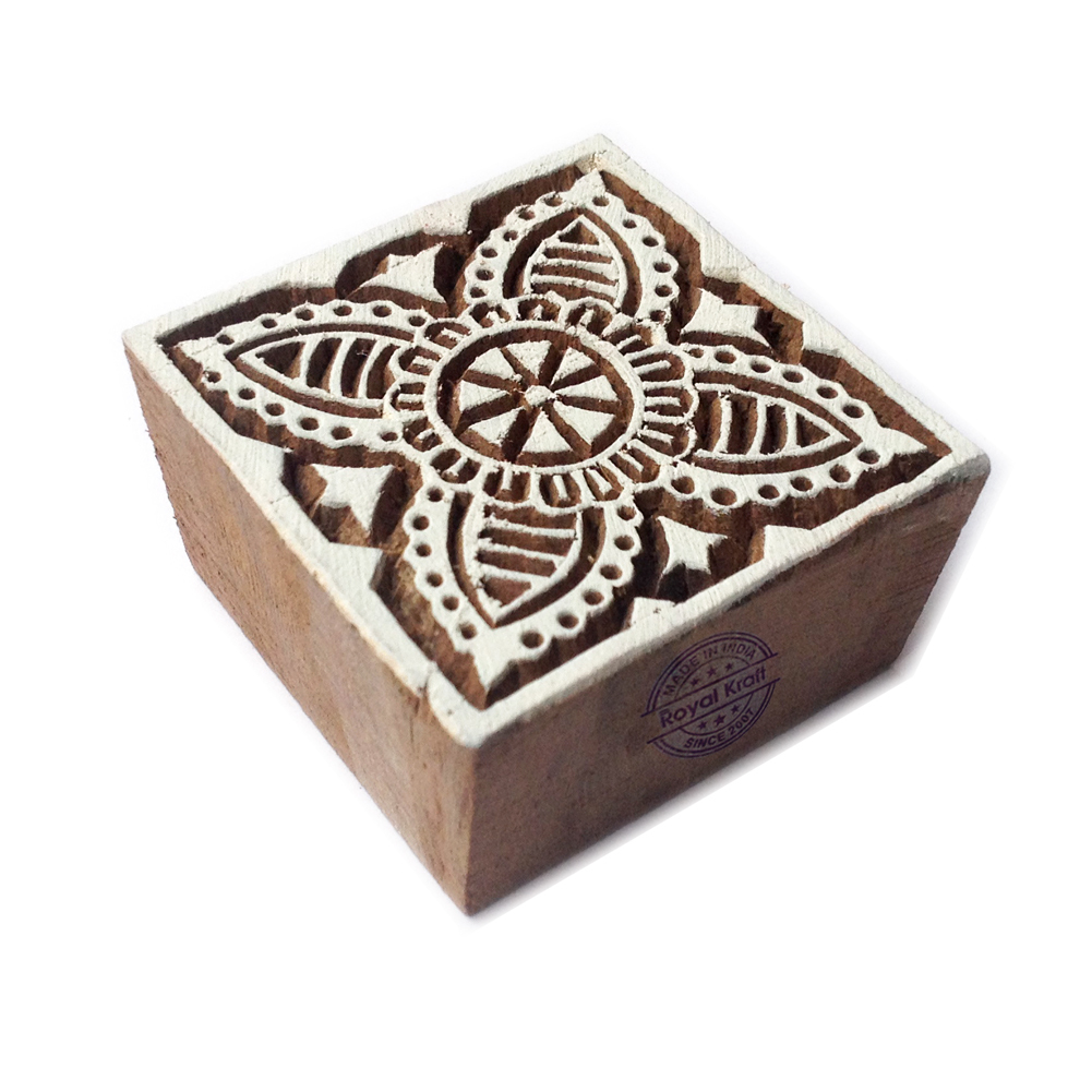 Square Wooden Block Printing Stamps Core Material: Wood