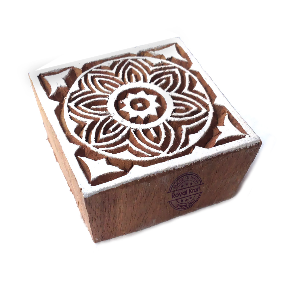 Square Wooden Block Printing Stamps Core Material: Wood