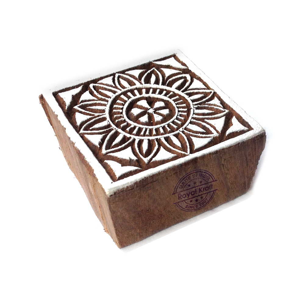 Square Wooden Block Printing Stamps Core Material: Wood