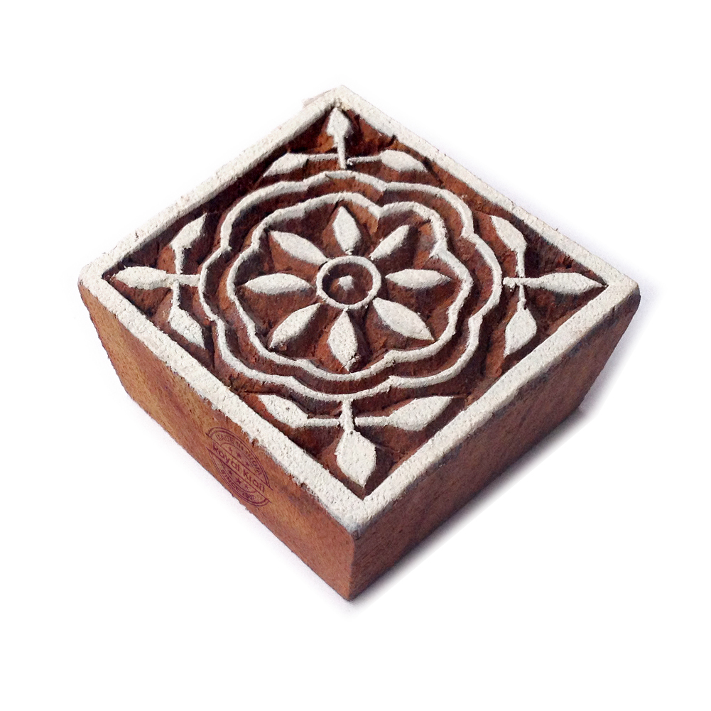 Square Wooden Block Printing Stamps Core Material: Wood