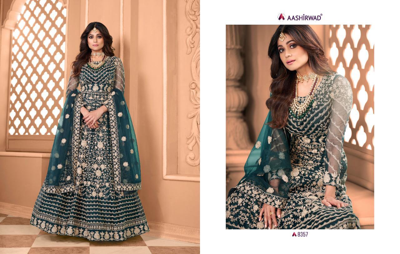 Ladies Suit - Silk Satin And Net, Size S-xl, Teal Color | Elegant Design, Front And Back Embroidery, Four-piece Set, Suitable For Formal Events