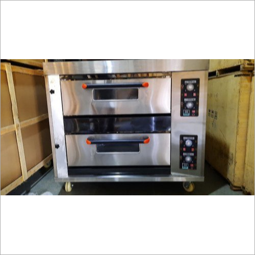 बेकरी 2 डेक 4 ट्रे बेकिंग ओवन