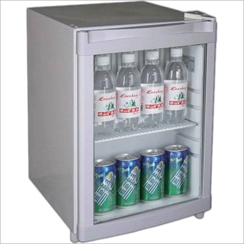Elanpro Mini Bar Fridge - Metal & Plastic, 500 x 450 x 525 mm, White | Single Door, 60 Liter Capacity, Versatile Storage Compartments