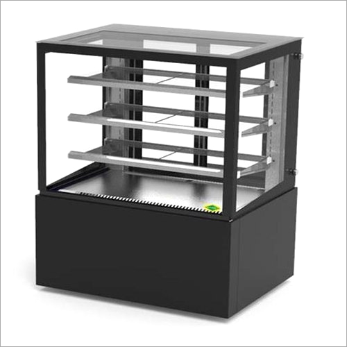 Hoshizaki Transparent Display Counter - Metal, Glass | 500 Liter Capacity, Electric Powered, 600 Watt Voltage, Rectangular Black Design