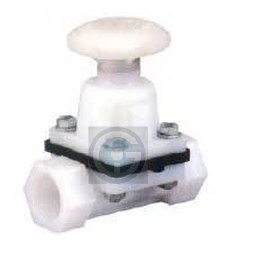 PP Threaded Diaphragm Valve - 1/2 Inch to 1 Inch Size Range | Designed for Water Fitting, Durable PP Material, Versatile Media Compatibility