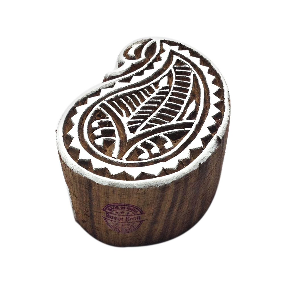 Paisley Wooden Block Printing Stamps Core Material: Wood