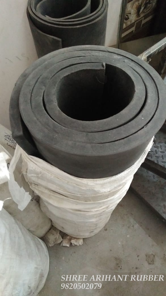Black Rubber Sheets - 1mtr X 2mtr, Thickness 3-25mm, Color Black | Excellent Abrasion And Temperature Resistance, Elongation 150%