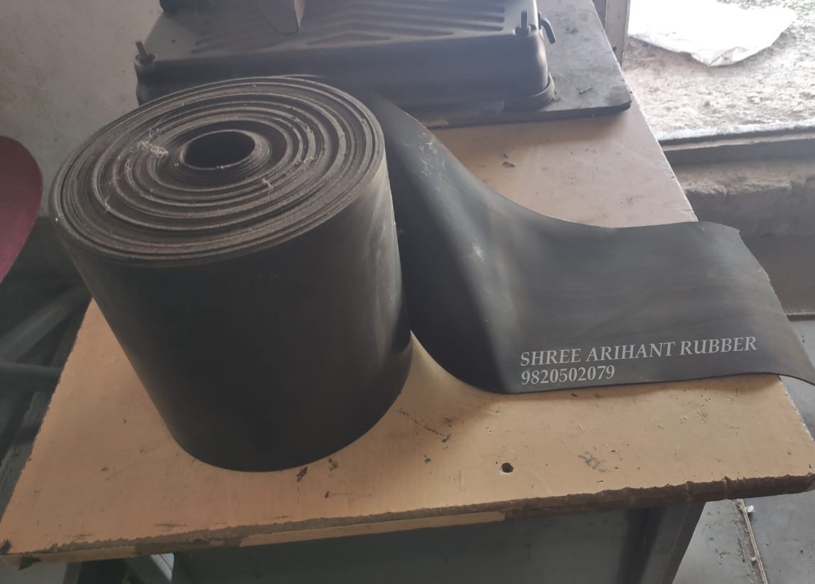 Black Rubber Sheets - 1mtr X 2mtr, Thickness 3-25mm, Color Black | Excellent Abrasion And Temperature Resistance, Elongation 150%