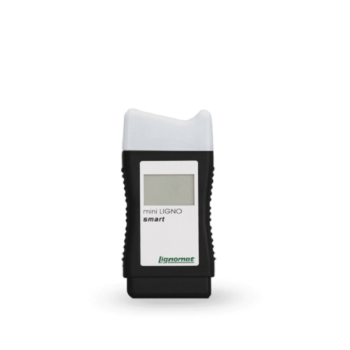 Mini-ligno Smartwood Moisture Meter - Plastic Material, 22 Inch Length, White Color | Customized For 16 Wood Species, 230v Power, Lightweight Design