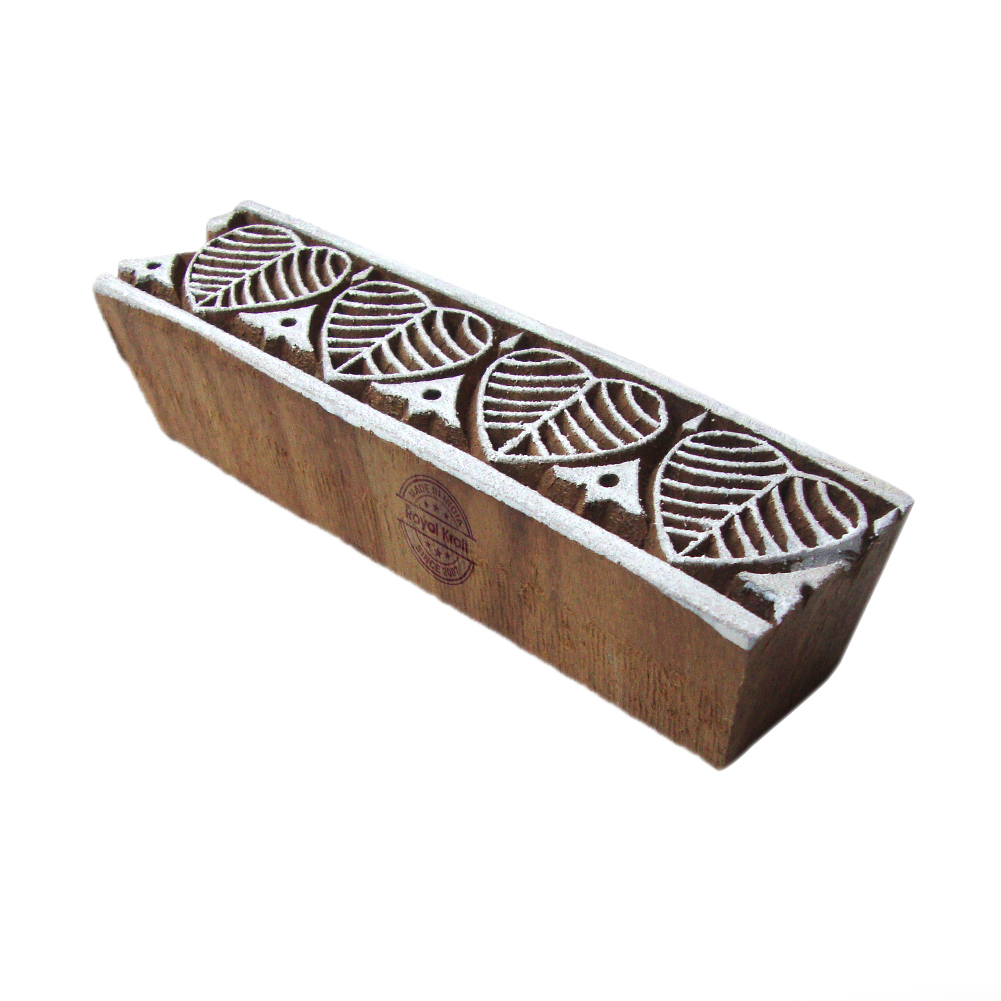 Zig Zag Border Wooden Block Printing Stamps Core Material: Wood