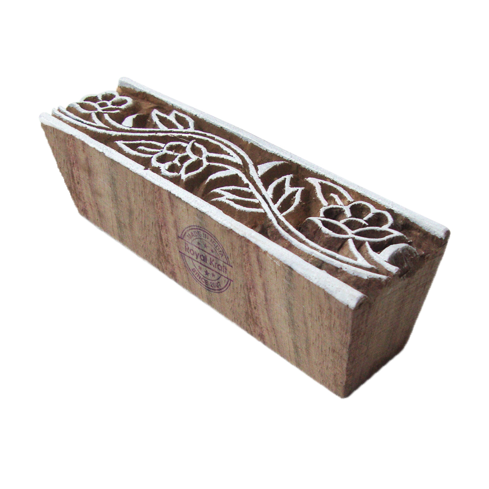 Geometric Border Wooden Block Printing Stamps Core Material: Wood