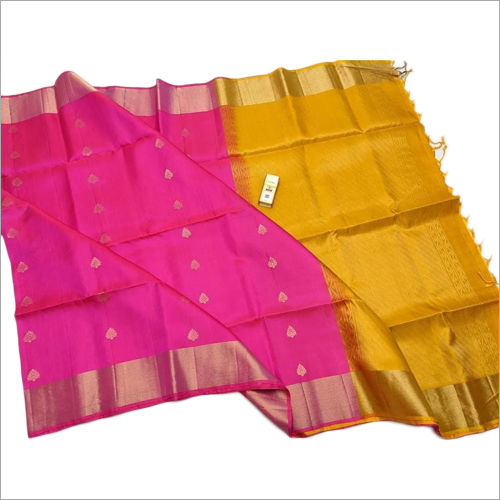 Multicolor Ladies Double Shade Silk Saree