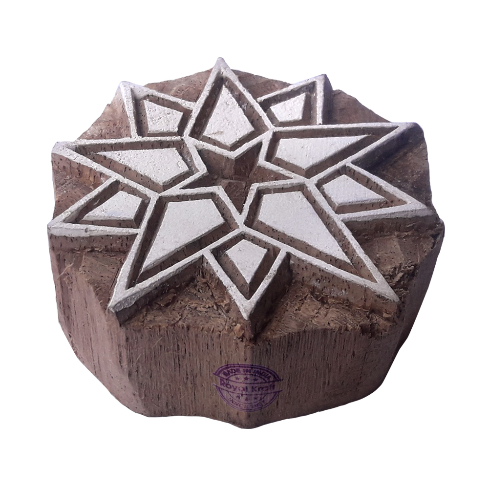 Star Wooden Block Printing Stamps Core Material: Wood