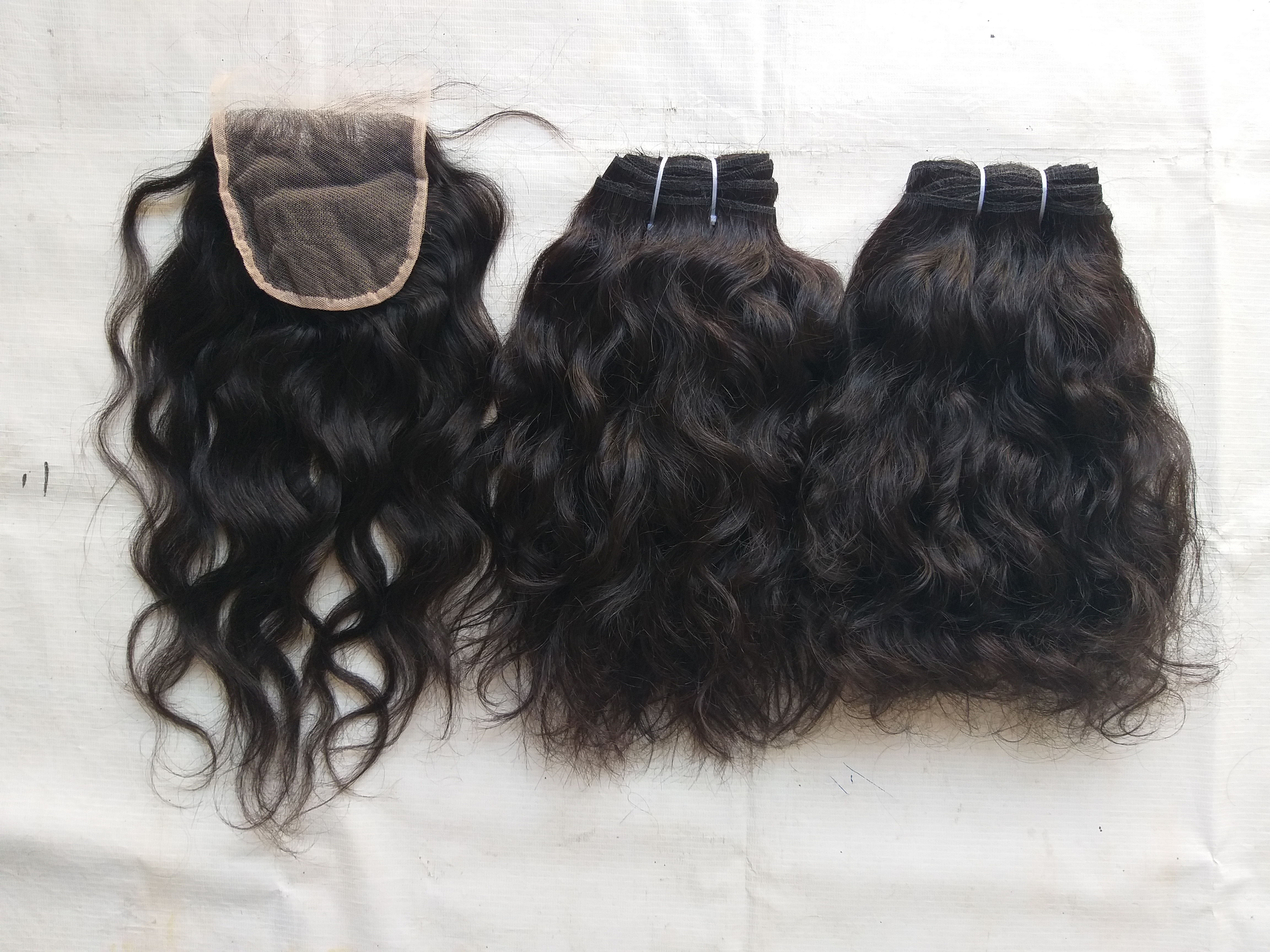 Weaving Unprocessed Natural Wavy Human Hair