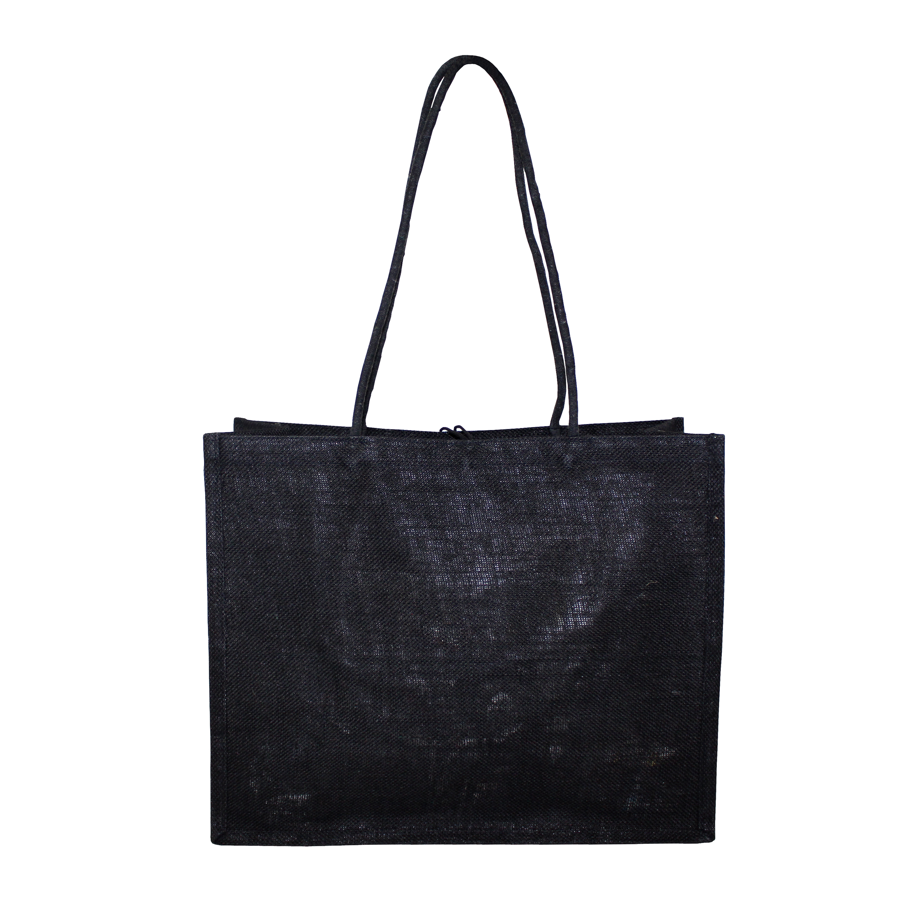 Pp Laminated Jute Bag - 36 X 44 X 17 Cm, Front Pocket & Button Closure, Re-useable, Bio-degradable, Eco-friendly Design Options Available