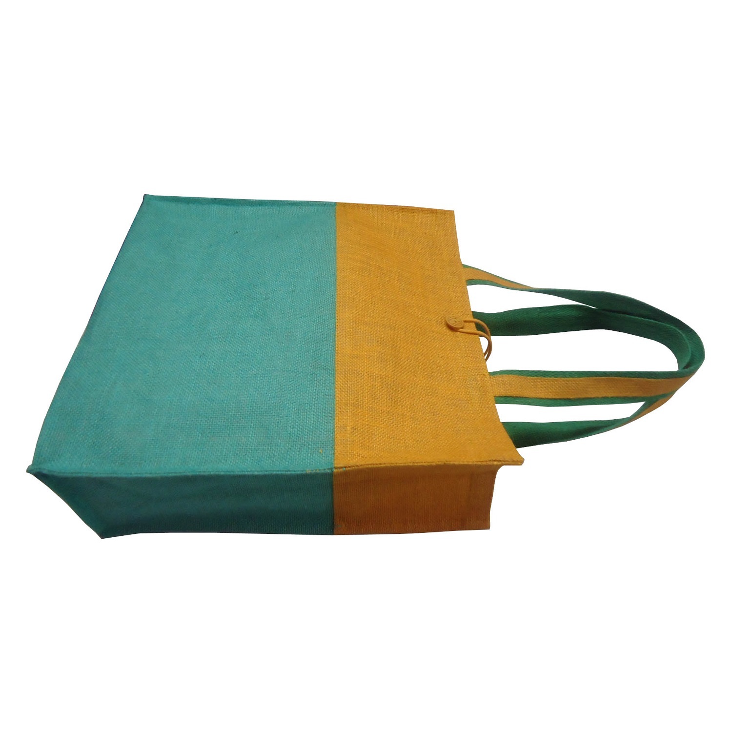 Re-useable Button Closure Pp Laminated Jute Bag