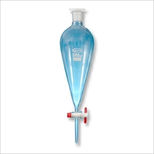 Laboratory Separating Funnel - Borosilicate Glass, Conical Shape | Autoclavable, Accurate Dispensing, Chemical Resistance, Durable Build, Easy Separation, Precise Control