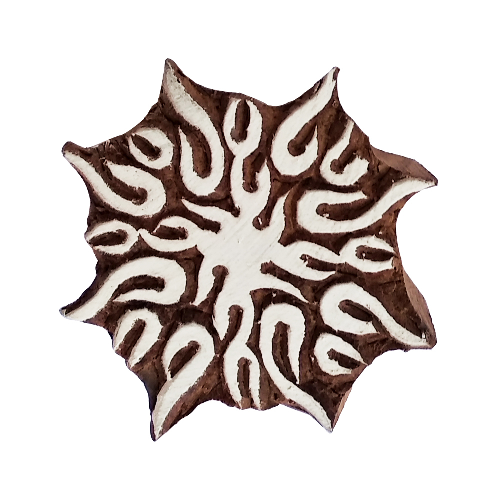 Star Wooden Block Printing Stamps Core Material: Wood