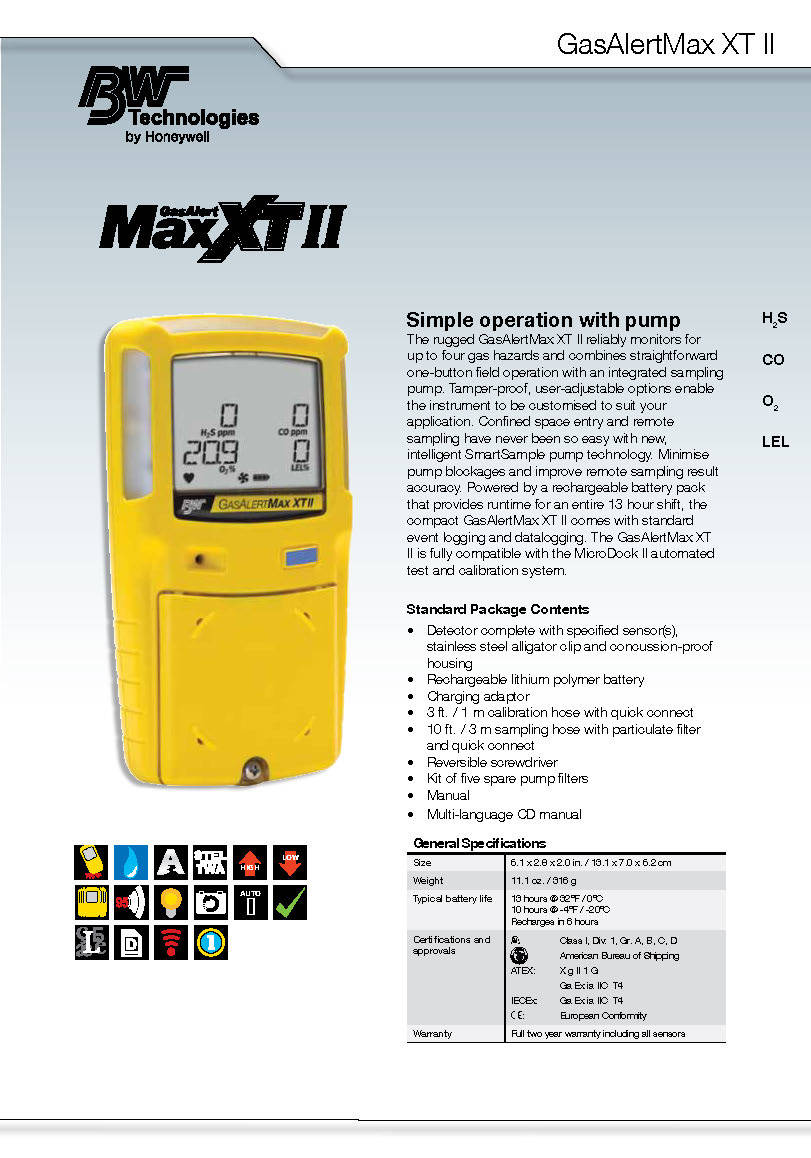 Honeywell Multi Gas Detector Gender: Unisex