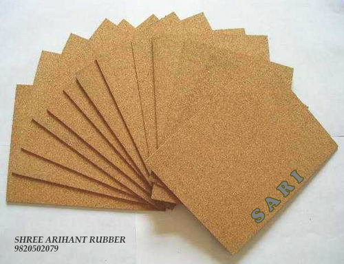 Rubberised Cork Sheets - Wood Flooring, Brown | Anti-slip, Easy To Install, Environmentally-friendly, Low Noise Emission