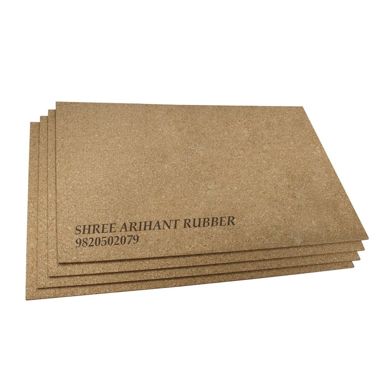 Rubberised Cork Sheets - Wood Flooring, Brown | Anti-slip, Easy To Install, Environmentally-friendly, Low Noise Emission