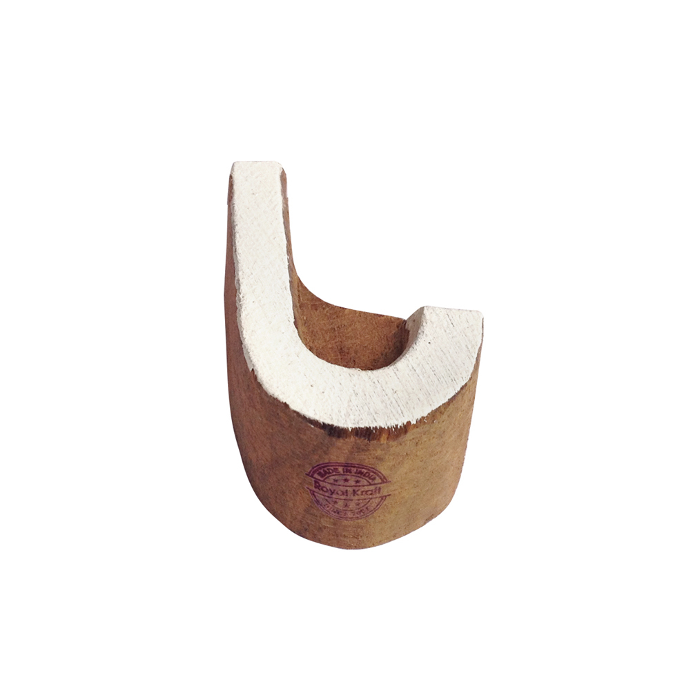 Educational Wooden Block Printing Stamps - 2 Inches Wooden Material | Versatile Stamping For Fabric Paper Clay Pottery And Drawer Knobs