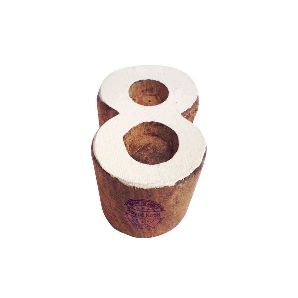 Educational Wooden Block Printing Stamps - 2 Inches, Wooden Material, 20 Grams, 0.9 Inch Height | Multi-purpose Use For Fabric, Paper, Clay, And Drawer Knobs