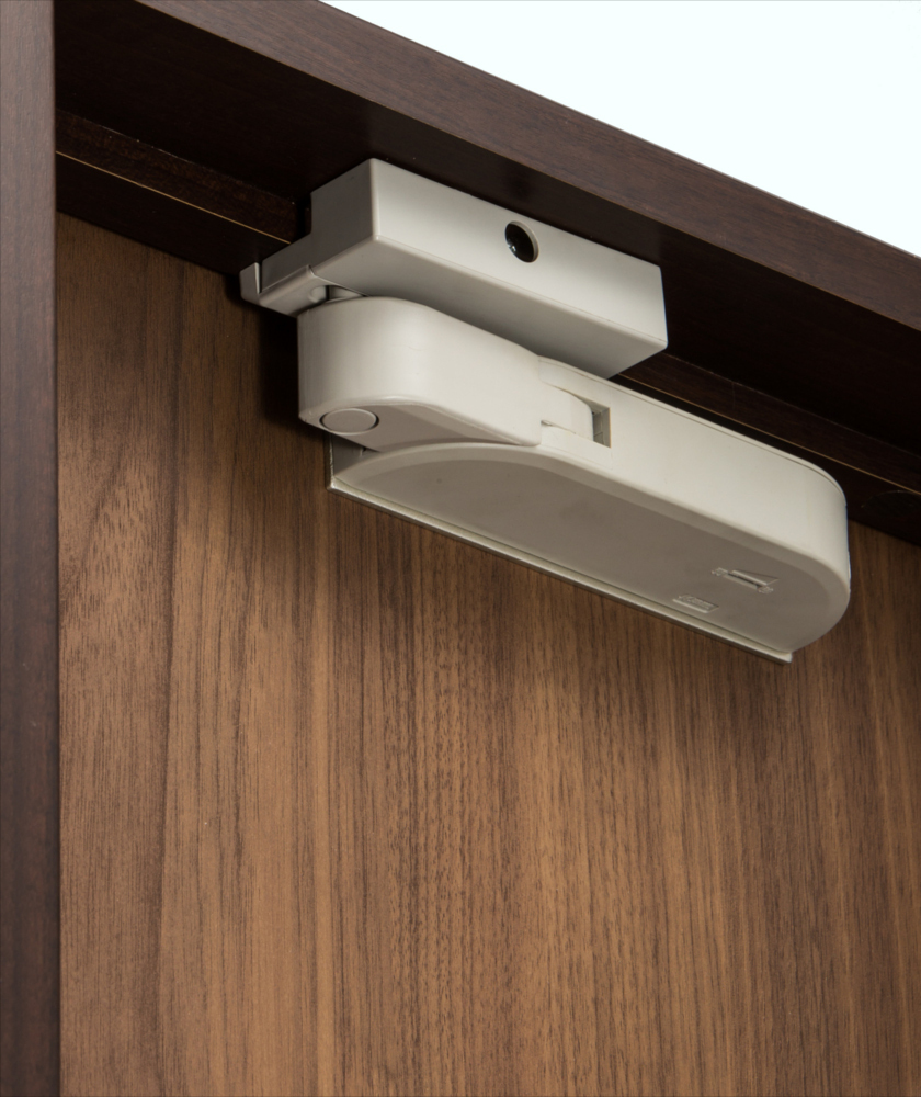 Stainless Steel Kuriki Hinged Door Closer In Brown