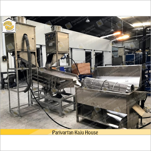 Automatic Cashew Peeling Machine - Stainless Steel, 2.1 ft x 2.0 ft x 4.9 ft, 90-200 kg/hr Capacity | High Accuracy 95%, Electric Driven, Automatic Operation