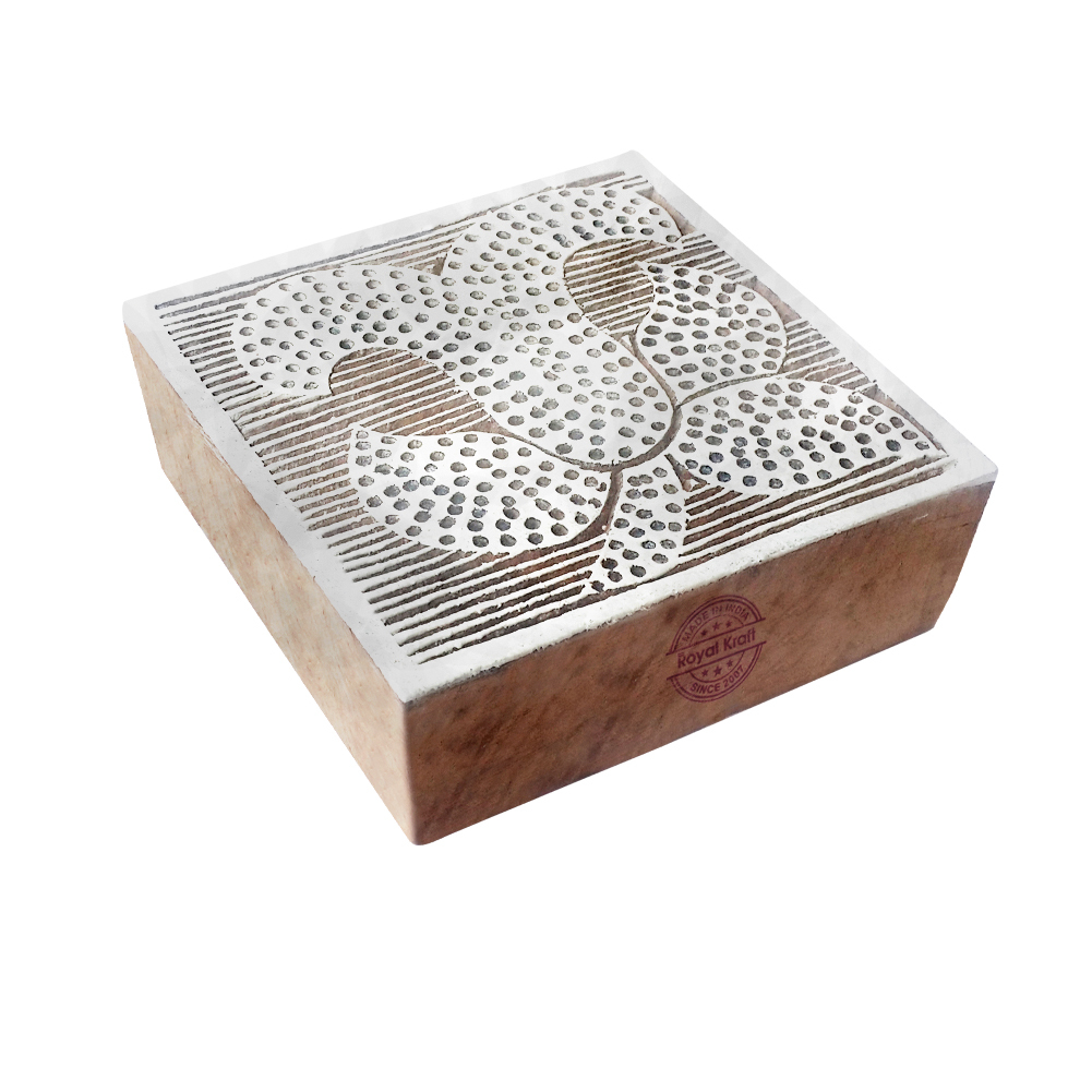 Square Wooden Block Printing Stamps Core Material: Wood