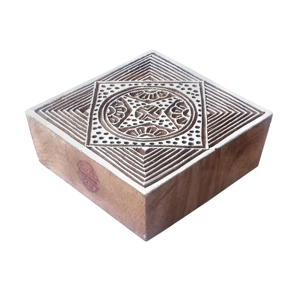 Square Wooden Block Printing Stamps Core Material: Wood