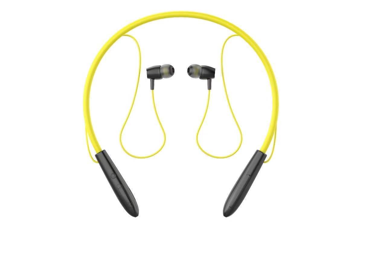 Magnetic Sports Bluetooth Headset - Abs + Silicone, Black | 5.0 Bluetooth, Sweat-proof, Crystal Clear Audio, 3d Neck Design, Ultra-light, Comfortable Fit, Hands-free Calling