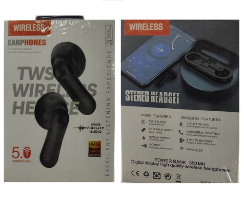 Tws T16 ब्लूटूथ ईयरबड्स वायरलेस हेडसेट ब्लूटूथ वर्जन: 5.1