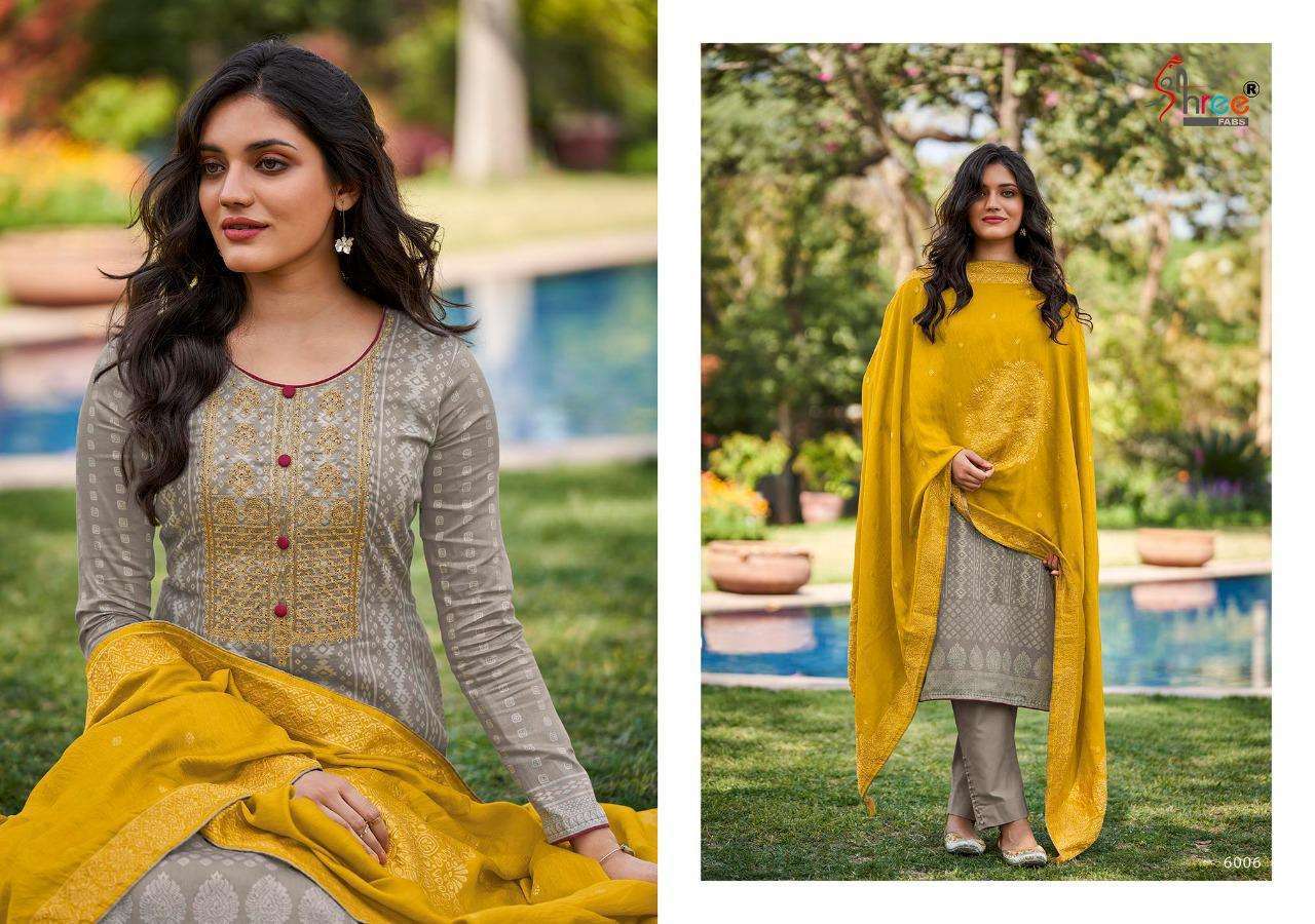 Multi Color Shree Fabs Miraya Jam Cotton Print With Embroidery Dress Material Catalog