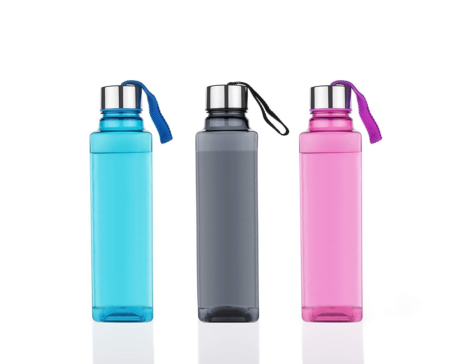 Square Shape Multicolor Water/fridge Bottle