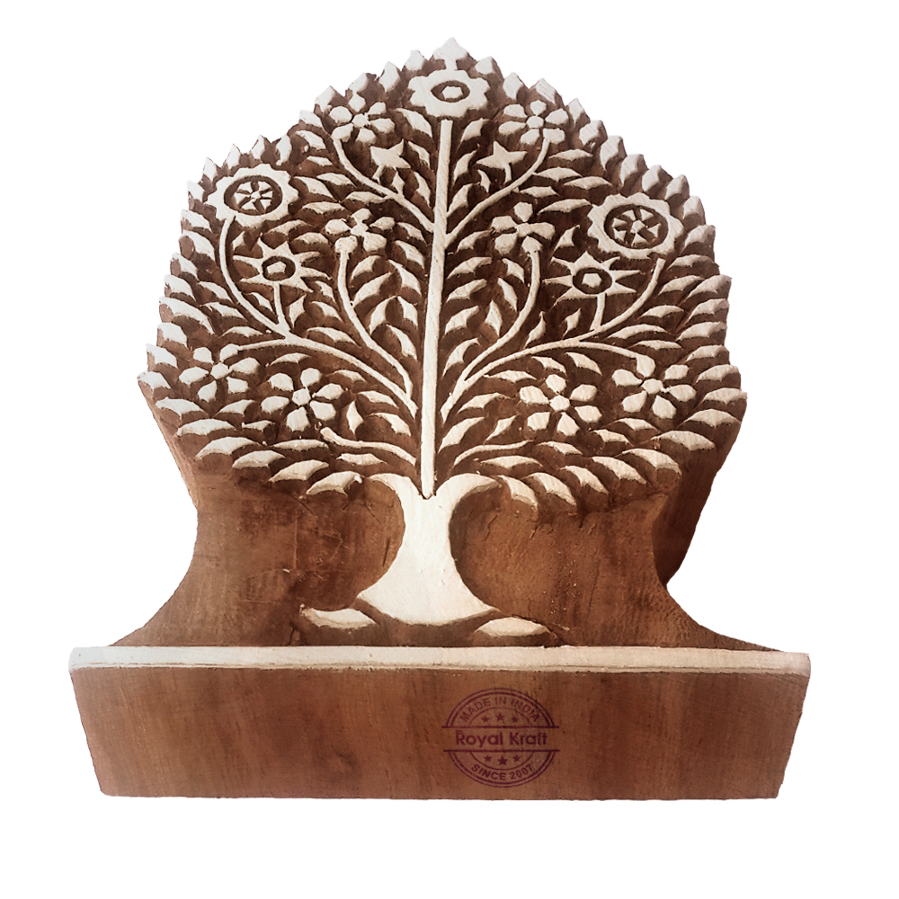 Large Tree Wooden Block Printing Stamps Core Material: Wood