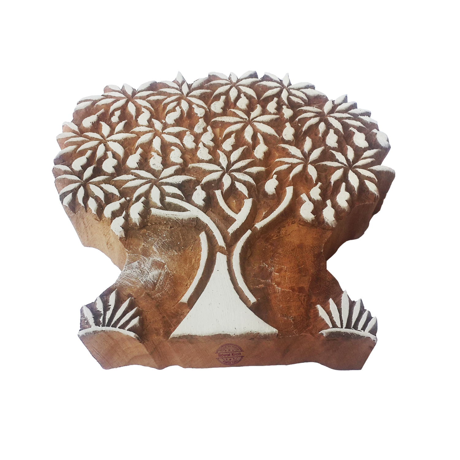 Large Tree Wooden Block Printing Stamps Core Material: Wood