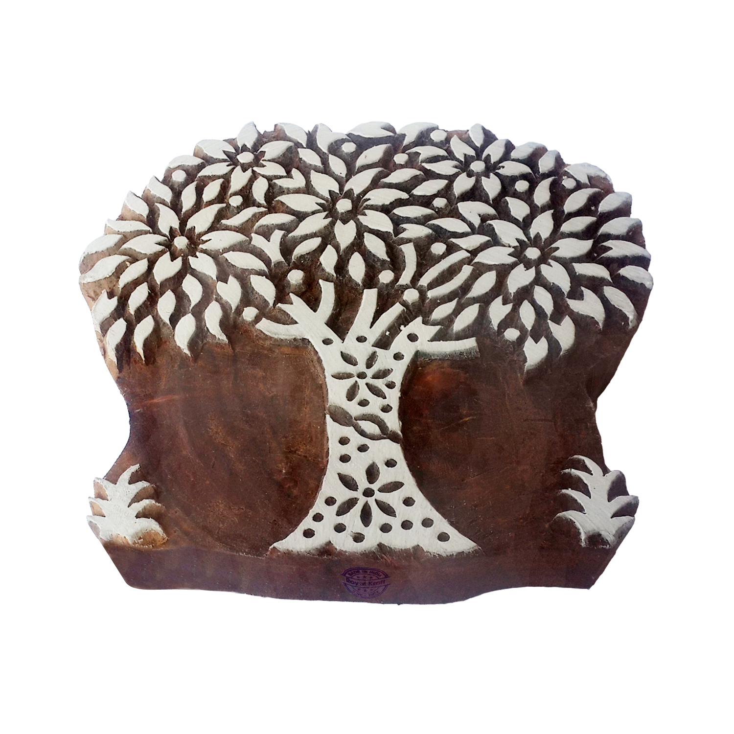 Large Tree Wooden Block Printing Stamps Core Material: Wood