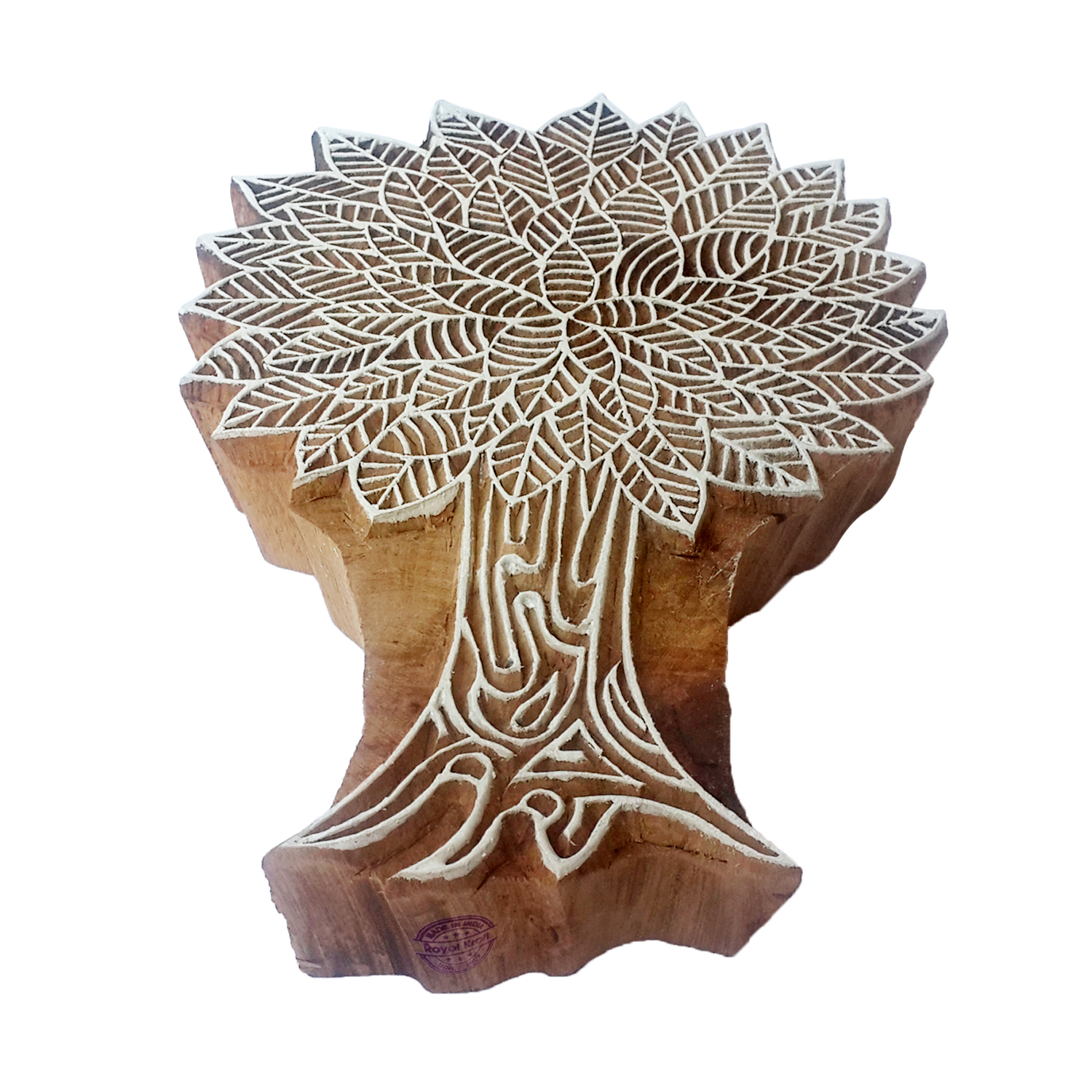 Large Tree Wooden Block Printing Stamps Core Material: Wood