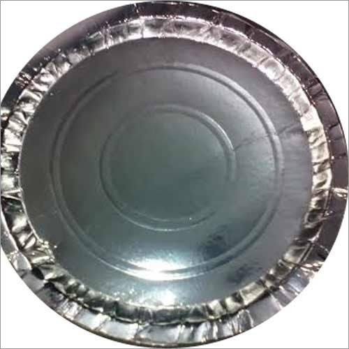 Silver Paper Plate Raw Material - Various Sizes Available, Disposable Paper Material In Elegant Silver Finish