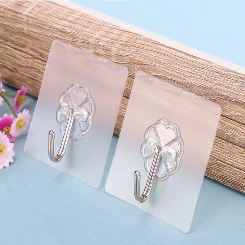 Adhesive Flower Hook, Adhesive Transparent Hook