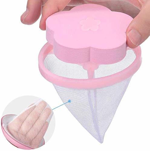 Washing Machine Floating Lint Mesh Bag, Net Hair Filter, Reusable Laundry Lint Catcher Net Bag