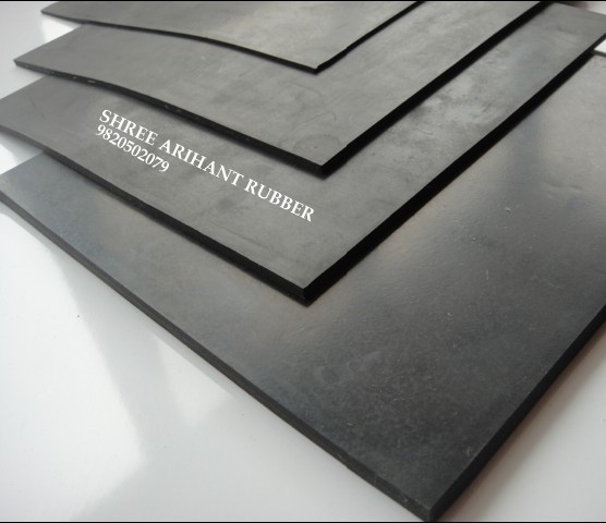 Black Plain Rubber Sheet