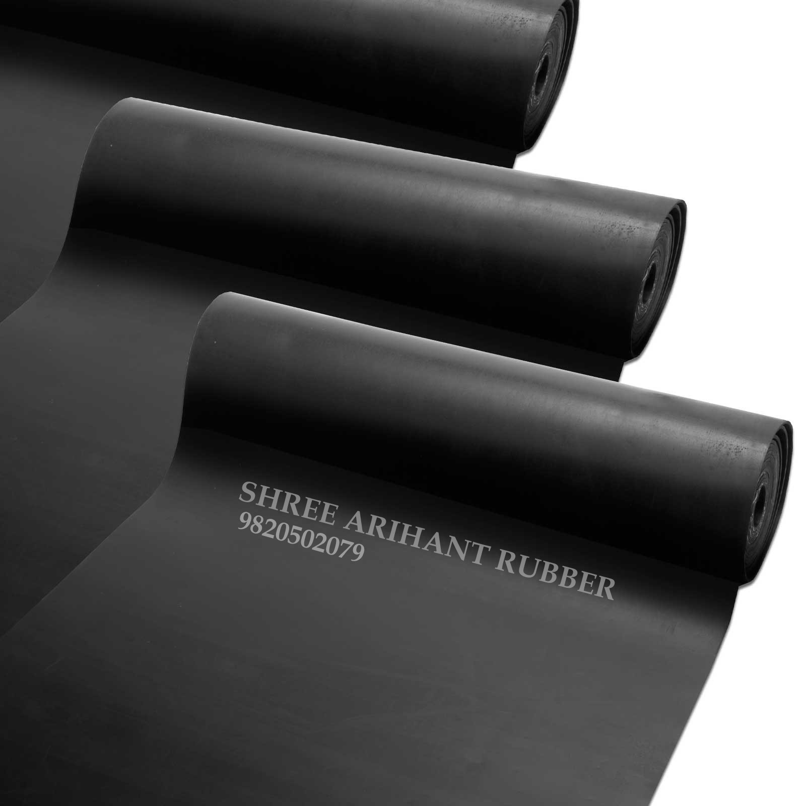 Black Plain Rubber Sheet