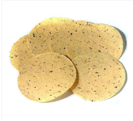 Jeera Papad - Moong Dal, 10 Cm Diameter, Brown Color | 200 Gm Weight, 6 Months Shelf Life, Cool & Dry Storage