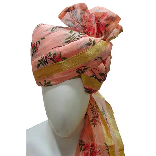 फ्लावर प्रिंट साफा