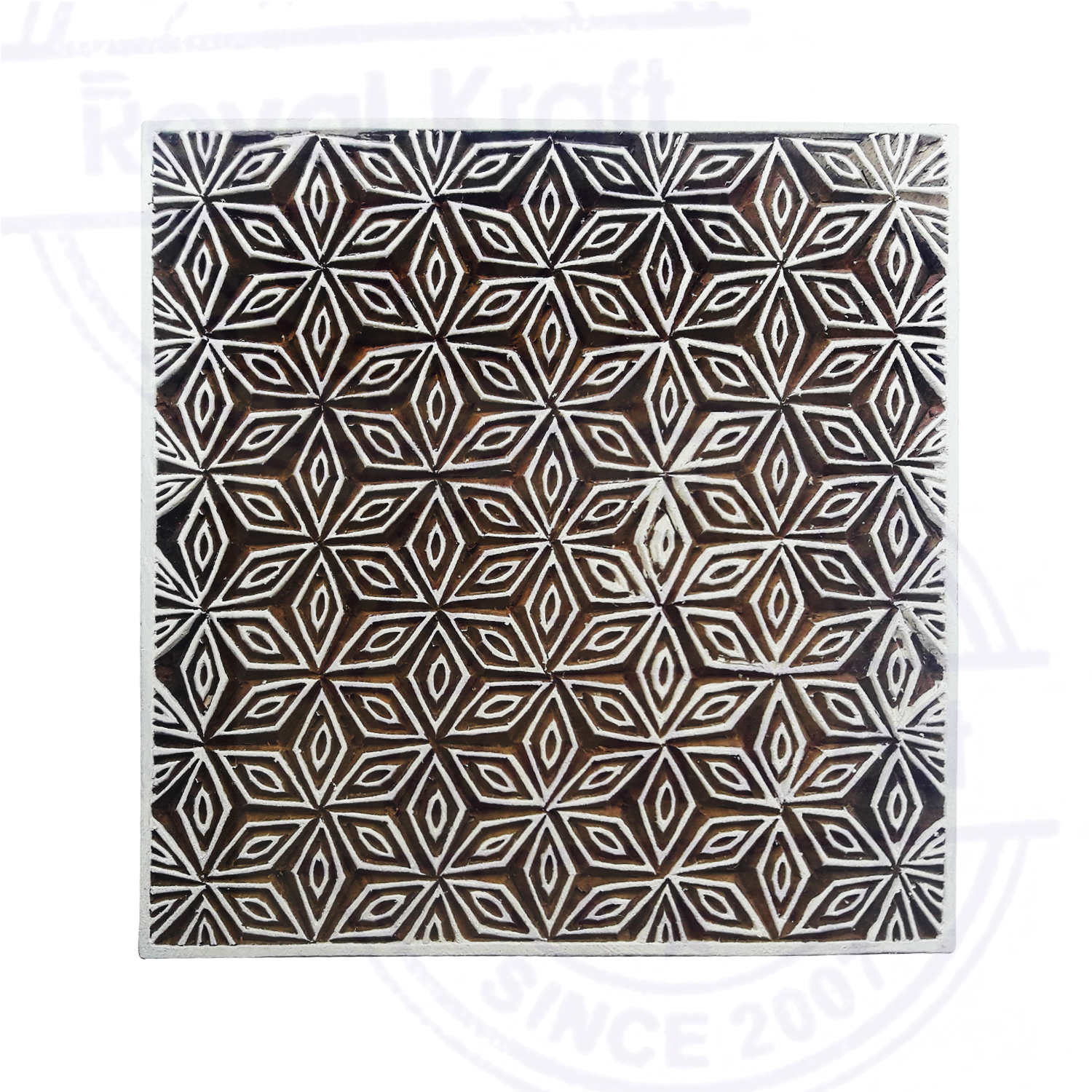 5 Inch Large Square Wooden Block Printing Stamps Core Material: Wood